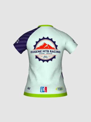 Podiumwear Women's Silver Short Sleeve MTB Jersey - NEW FABRIC 2025!