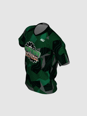 Podiumwear Men's Silver Short Sleeve MTB Jersey - New Fabric 2025!