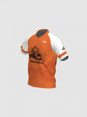 Podiumwear Men's Silver Short Sleeve MTB Jersey - New Fabric 2025!