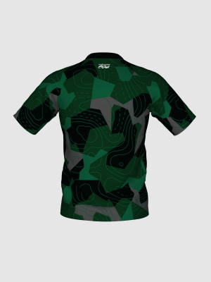 Podiumwear Men's Silver Short Sleeve MTB Jersey - New Fabric 2025!