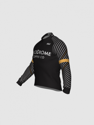 Podiumwear Men's Gold Merino Wool Long Sleeve Jersey