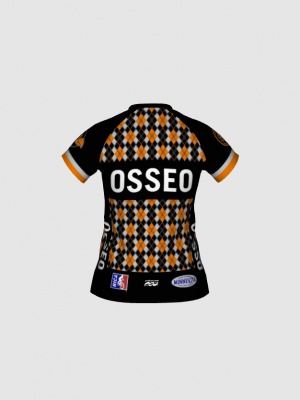 Podiumwear Women's Silver Short Sleeve MTB Jersey - NEW FABRIC 2025!