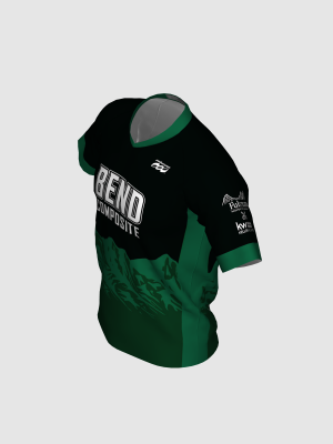 Podiumwear Men's Silver Short Sleeve MTB Jersey - New Fabric 2025!