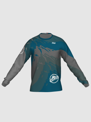Podiumwear Unisex Silver Long Sleeve Tech Tee - New Fabric 2025!