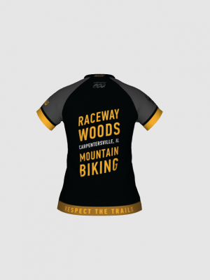 Podiumwear Women's Silver Short Sleeve MTB Jersey - NEW FABRIC 2025!