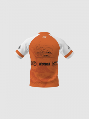 Podiumwear Men's Silver Short Sleeve MTB Jersey - New Fabric 2025!