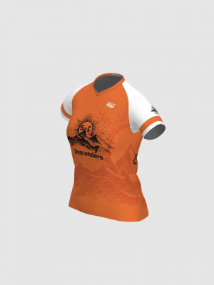 Podiumwear Women's Silver Short Sleeve MTB Jersey - NEW FABRIC 2025!