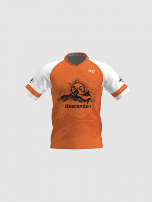 Podiumwear Men's Silver Short Sleeve MTB Jersey - New Fabric 2025!