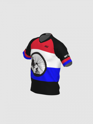 Podiumwear Men's Silver Short Sleeve MTB Jersey - New Fabric 2025!