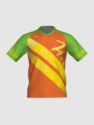 Podiumwear Men's Silver Short Sleeve MTB Jersey - New Fabric 2025!