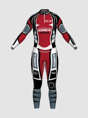 Podiumwear Unisex Gold Two-Piece Race Suit