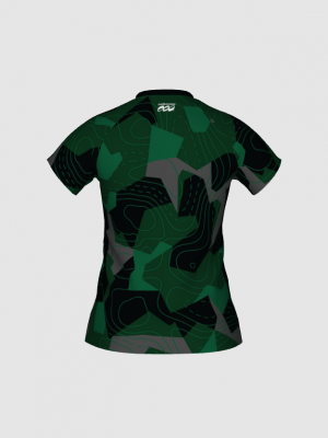 Podiumwear Women's Silver Short Sleeve MTB Jersey - NEW FABRIC 2025!