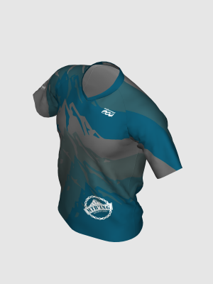 Podiumwear Men's Silver Short Sleeve MTB Jersey - New Fabric 2025!