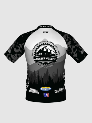 Podiumwear Men's Silver Short Sleeve MTB Jersey