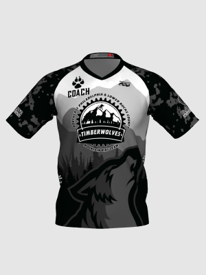 Podiumwear Men's Silver Short Sleeve MTB Jersey - New Fabric 2025!