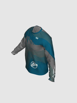 Podiumwear Unisex Silver Long Sleeve Tech Tee - New Fabric 2025!