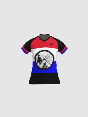 Podiumwear Women's Silver Short Sleeve MTB Jersey