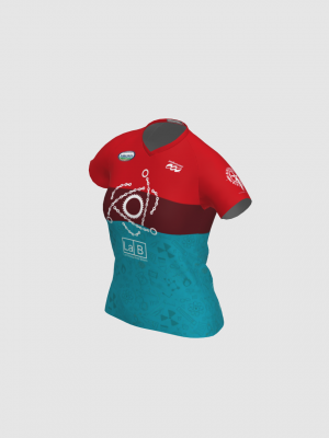 Podiumwear Women's Silver Short Sleeve MTB Jersey - NEW FABRIC 2025!