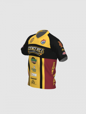 Podiumwear Men's Silver Short Sleeve MTB Jersey - New Fabric 2025!