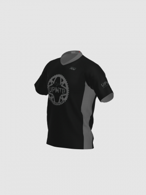 Podiumwear Men's Silver Short Sleeve MTB Jersey - New Fabric 2025!