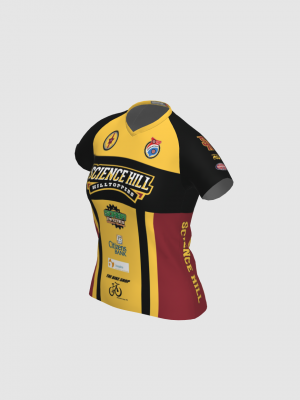 Podiumwear Women's Silver Short Sleeve MTB Jersey - NEW FABRIC 2025!
