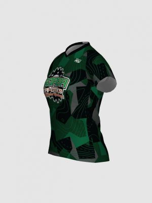 Podiumwear Women's Silver Short Sleeve MTB Jersey - NEW FABRIC 2025!