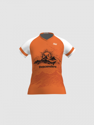 Podiumwear Women's Silver Short Sleeve MTB Jersey - NEW FABRIC 2025!