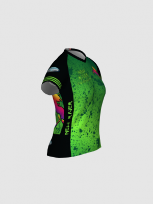 Podiumwear Women's Silver Short Sleeve MTB Jersey - NEW FABRIC 2025!