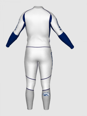Podiumwear Unisex Gold Two-Piece Race Suit