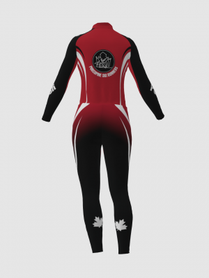 Podiumwear Women's Silver Two-Piece Race Suit