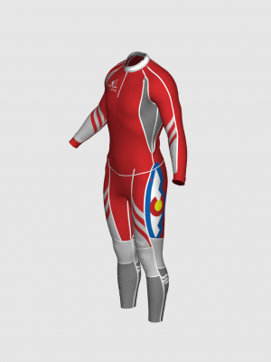 Podiumwear Unisex Gold Two-Piece Race Suit