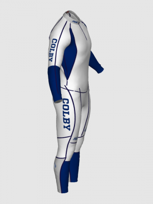 Podiumwear Unisex Gold Two-Piece Race Suit