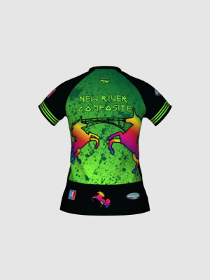 Podiumwear Women's Silver Short Sleeve MTB Jersey - NEW FABRIC 2025!