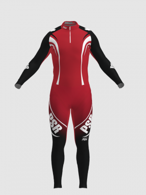 Podiumwear Unisex Silver Two-Piece Race Suit