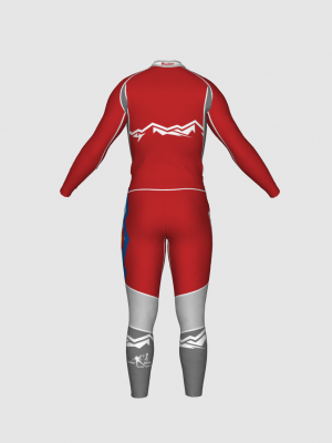 Podiumwear Unisex Gold Two-Piece Race Suit