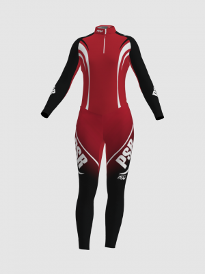 Podiumwear Women's Silver Two-Piece Race Suit