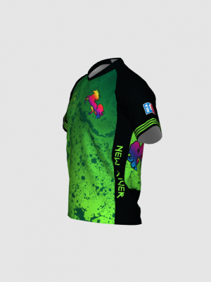 Podiumwear Men's Silver Short Sleeve MTB Jersey - New Fabric 2025!