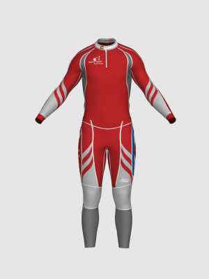 Podiumwear Unisex Gold Two-Piece Race Suit
