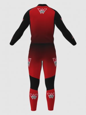 Podiumwear Unisex Gold Two-Piece Race Suit