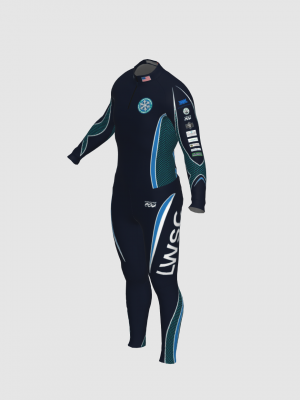 Podiumwear Unisex Silver Two-Piece Race Suit