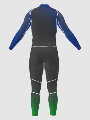 Podiumwear Unisex Gold Two-Piece Race Suit