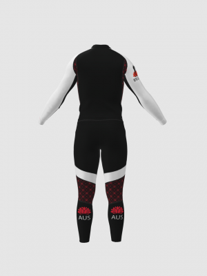 Podiumwear Unisex Gold Two-Piece Race Suit