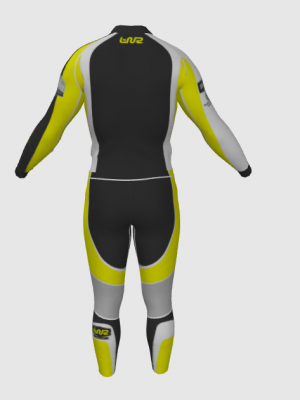 Podiumwear Unisex Gold Two-Piece Race Suit