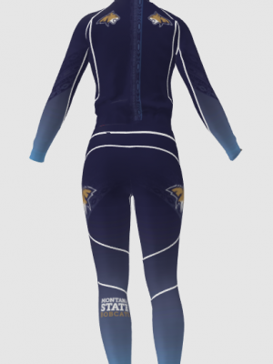 Podiumwear Women's Gold Two-Piece Race Suit