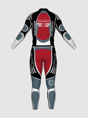 Podiumwear Unisex Gold Two-Piece Race Suit