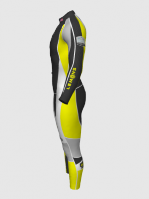 Podiumwear Unisex Gold Two-Piece Race Suit