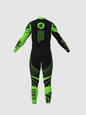 Podiumwear Unisex Gold Two-Piece Race Suit