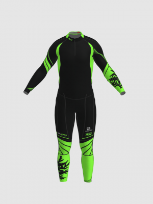 Podiumwear Unisex Gold Two-Piece Race Suit