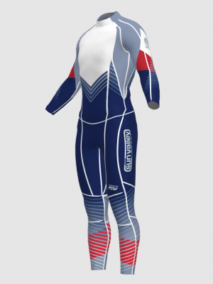 Podiumwear Unisex Gold Two-Piece Race Suit