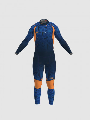 Podiumwear Unisex Gold Two-Piece Race Suit